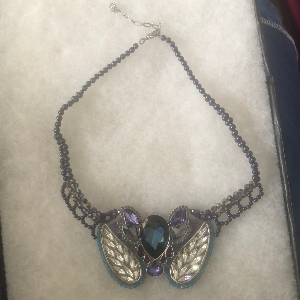 AUTHENTIC SWAN SIGNED SWAROVSKI PARADE LARGE NECKLACE 1110313 RARE